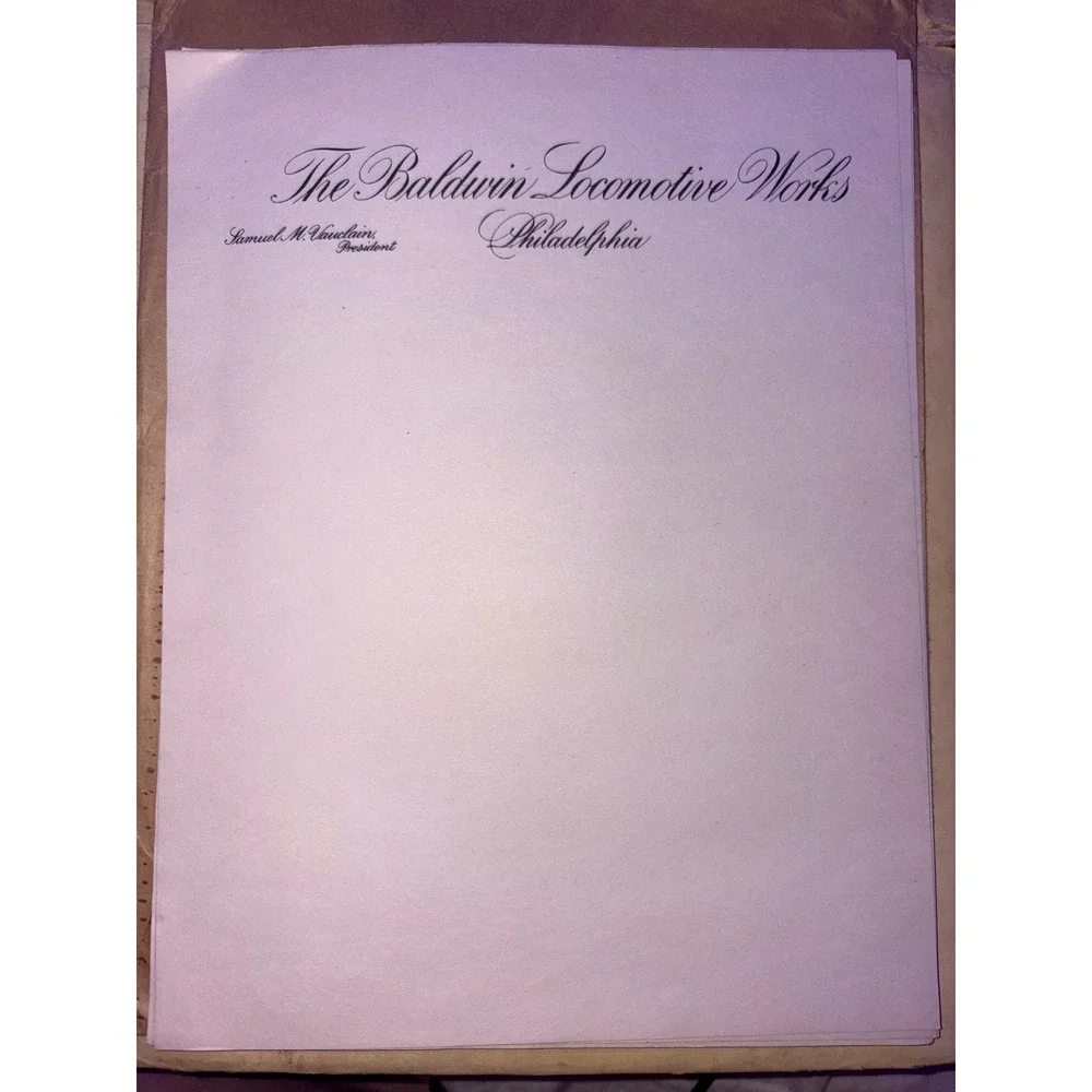 Antique Letterhead Lot S&H Green Stamps Wrigley Baldwin Locomotive DuPont 15 pc